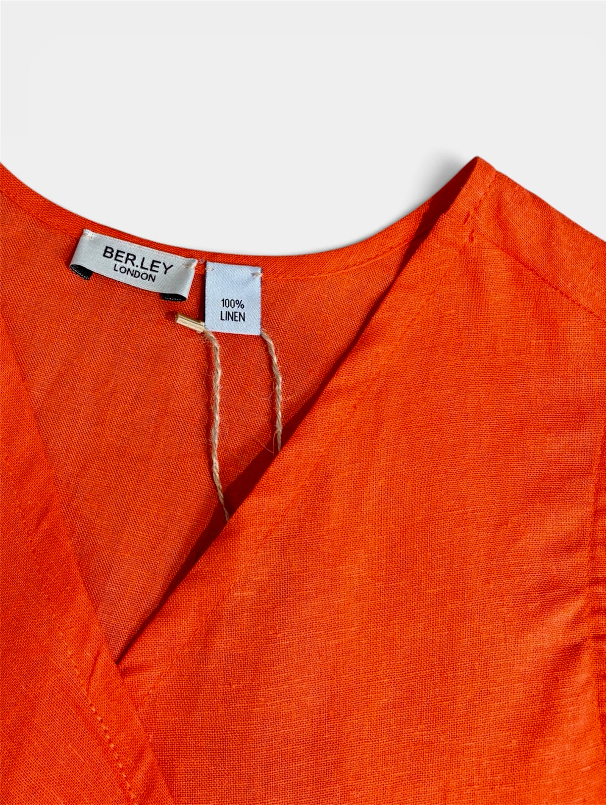 Linen Top - Orange