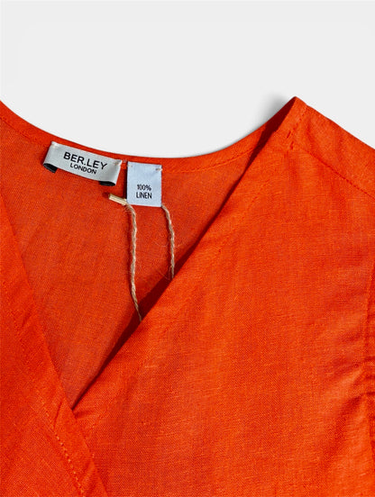 Linen Top - Orange