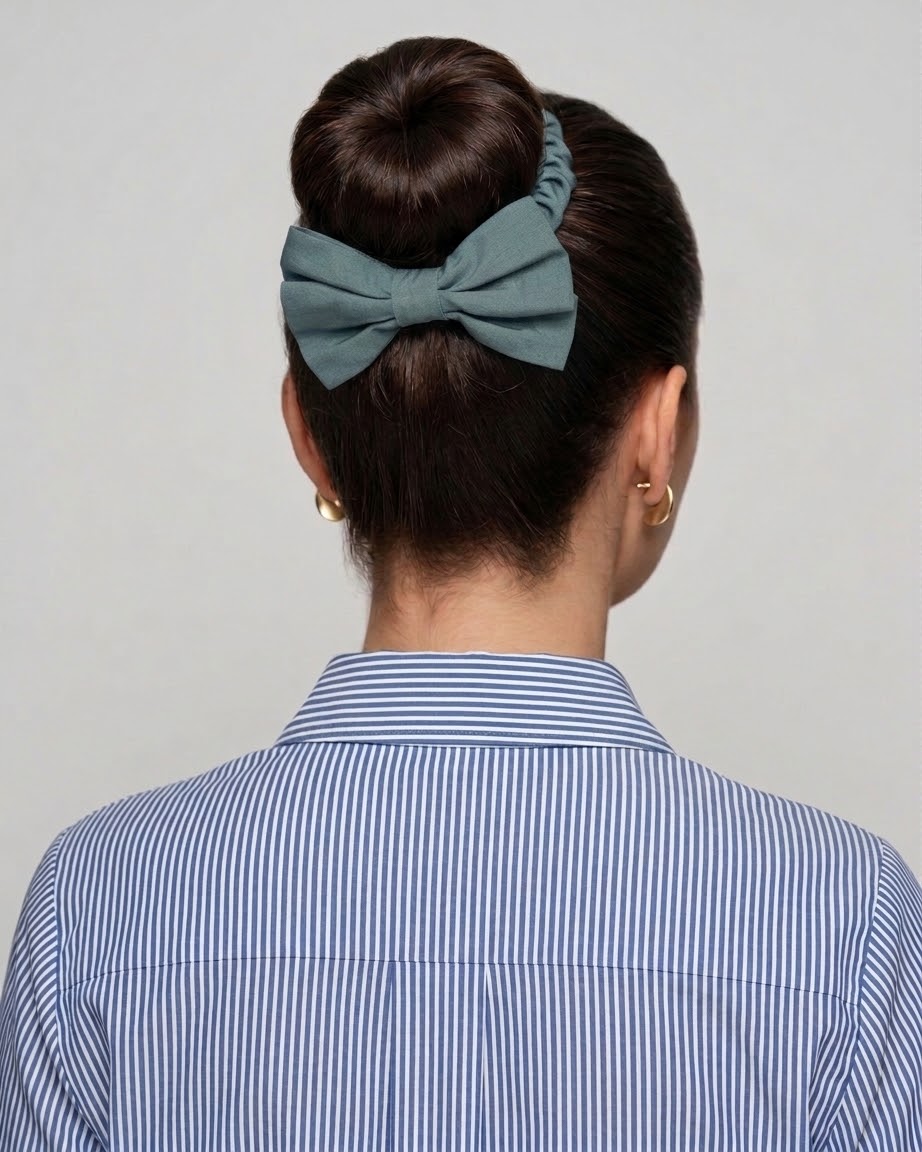 Keteni hair bow-Powder Blue