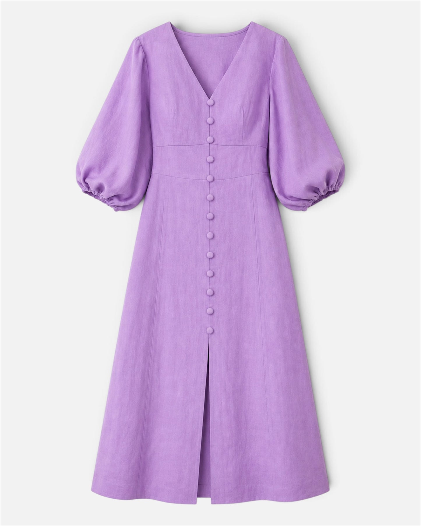Linen Dress - Lilac